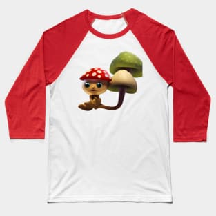 cute mushroom Baseball T-Shirt